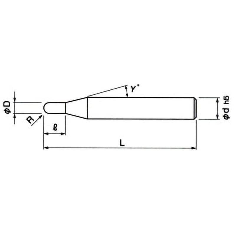 MSB230 0.05X4 無限コーティング 2枚刃ボールエンドミル 日進工具(NS) 超微粒子超硬合金製 ねじれ角30° TiAIN 刃 径0.1mmシャンク径4mm刃長0.1mm - 【通販モノタロウ】