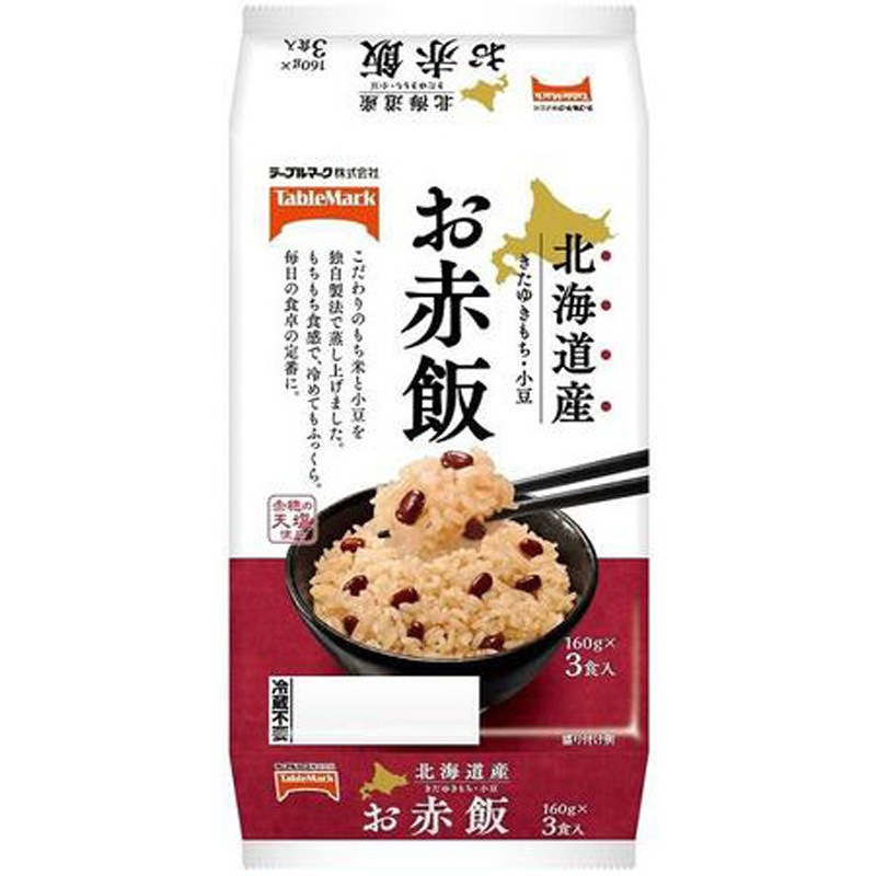 テーブルマーク 北海道産きたゆきもちのお赤飯 3食 160gX3x8 1セット(480g×8個) テーブルマーク 【通販モノタロウ】 6,088円
