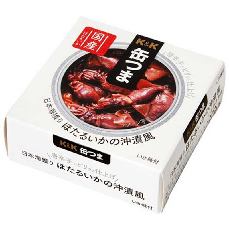 K&K 缶つま 日本海獲り ほたるいかの沖漬風 70gx12 1セット(70g×12個) K&K 【通販モノタロウ】