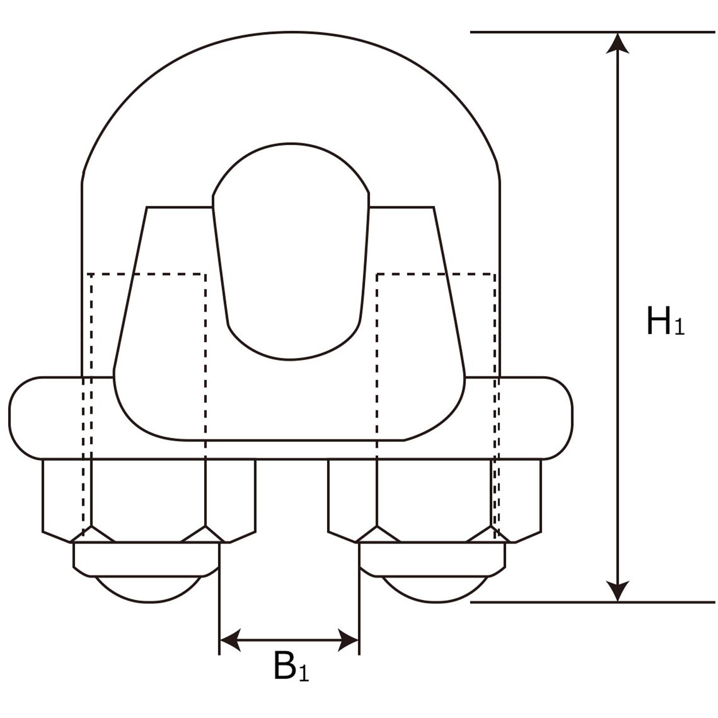15-201 ワイヤクリップ アイアイ 適合ワイヤ径4.5mm 15-201 - 【通販