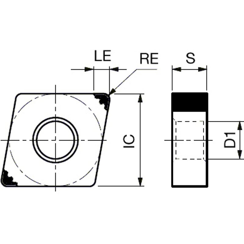 4QS-CNGG120404MW-HP BXA10 CBNチップ 4QS-CNGG-HP 1個 タンガロイ