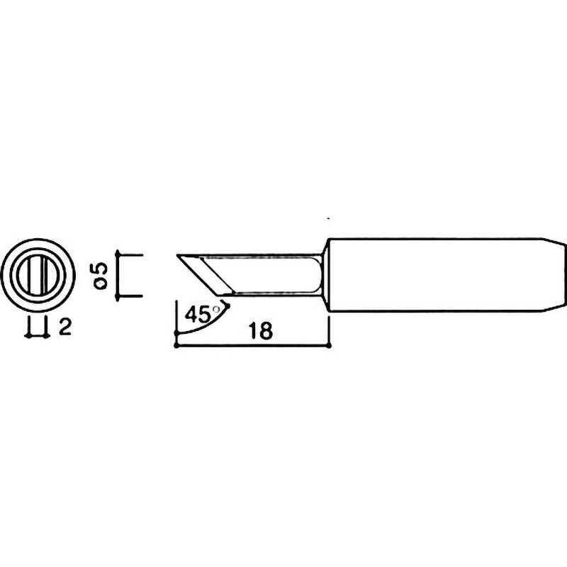 白光 こて先K型 900LTK 2mvetro 900L-T-K(10個) 900L用こて先 HAKKO(白光) K型 1セット(10個) 【通販