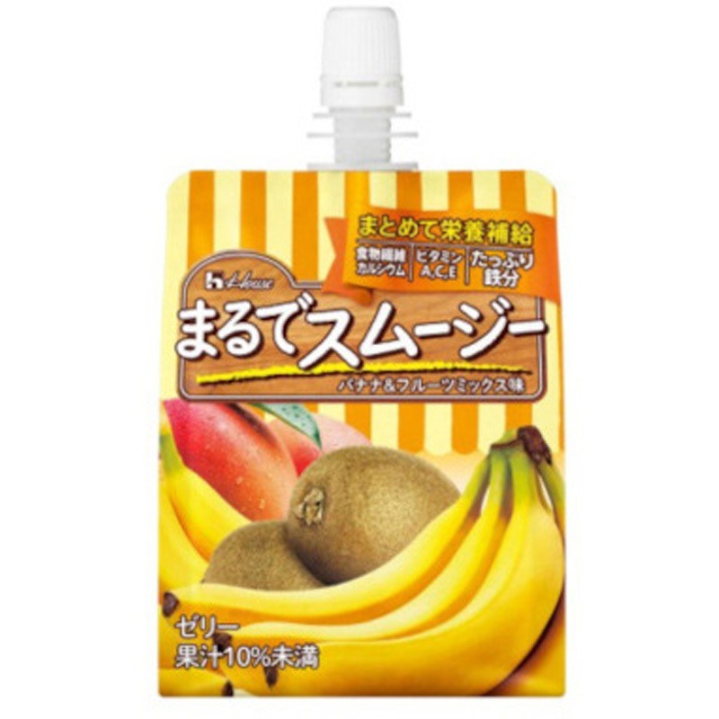 ハウス まるでスムージーバナナ&フルーツミックス 150gx24 1セット(150g×24個) ハウス食品 【通販モノタロウ】