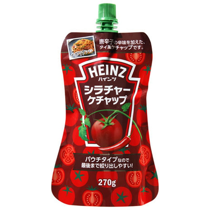 ハインツ シラチャーケチャップ パウチ 270gx24 1セット(270g×24個) ハインツ日本 【通販モノタロウ】