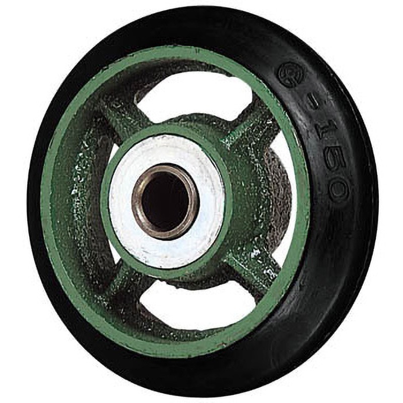 180B 鋳物キャスター タグタイル車輪 Bゴム(B入) 東正車輛 ベアリングCB2047 車輪径180mm