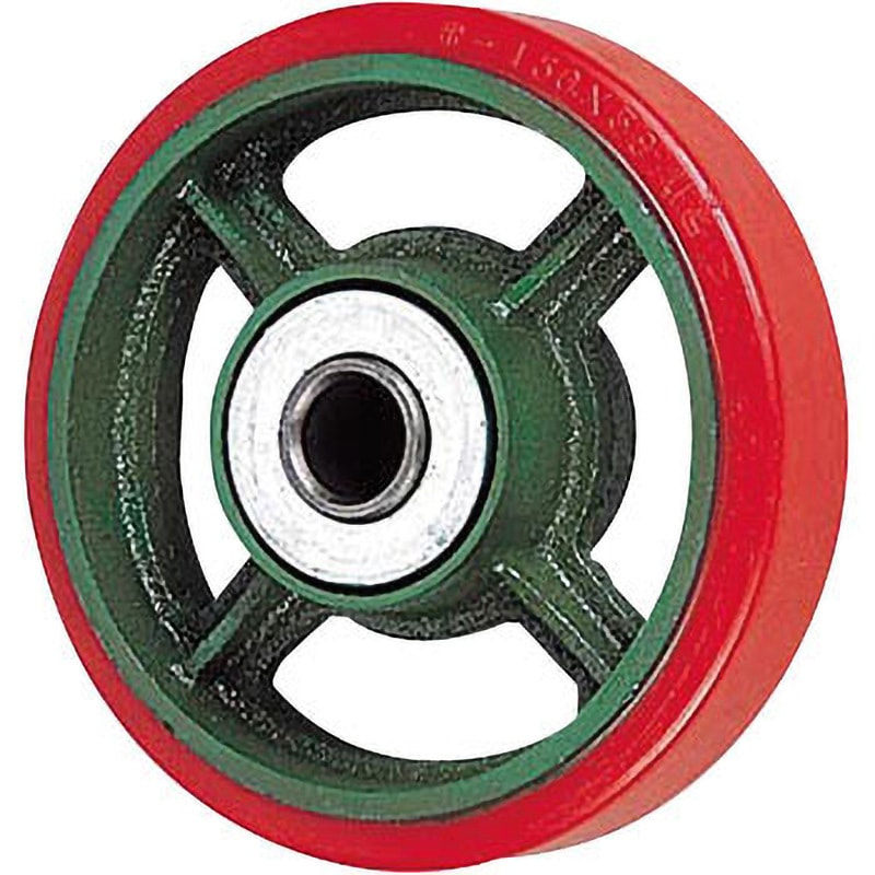 100ULB ダクタイル車輪(ウレタン車・ベアリング入) 東正車輛 ベアリングCB1232 車輪径100mm