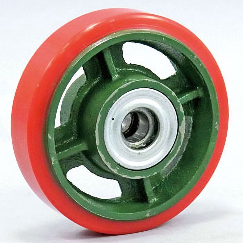 125ULB ダクタイル車輪(ウレタン車・ベアリング入) 東正車輛 ベアリング#6303 車輪径127mm  125ULB 6,394円