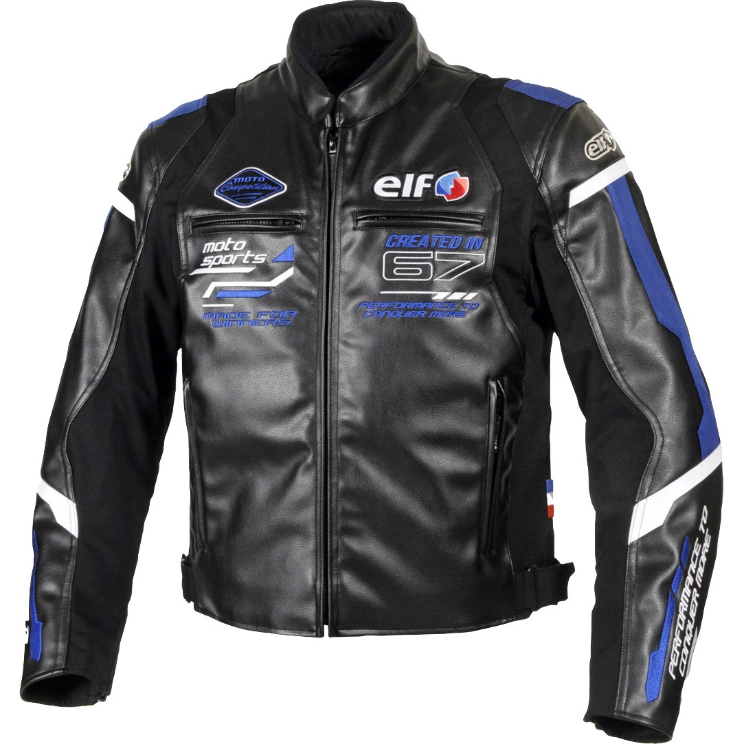 EJ-W120 エヴォルツィオーネPUレザージャケット elf ブルー色 サイズL