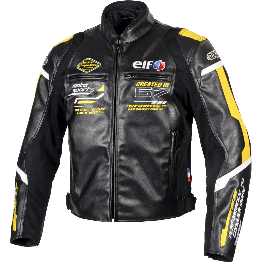 Elf ＰＵレザージャケット / EJ-W120 イエロー EJ-W120 エヴォルツィオーネPUレザージャケット elf イエロー色 サイズ