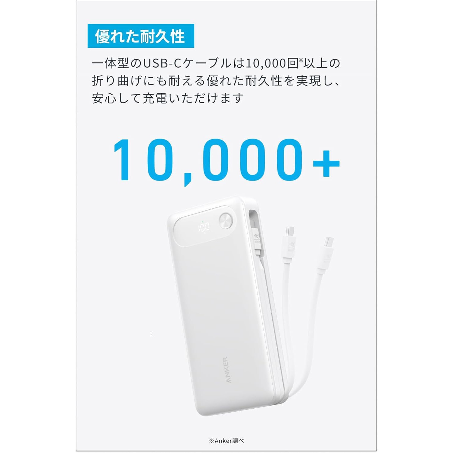 A1383N21 Anker Power Bank (20000mAh， 87W， Built-In USB-C