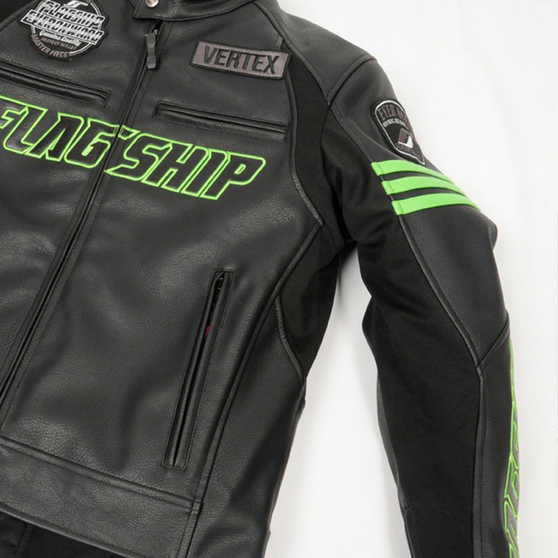 フラッグシップ イグナイトジャケット サイズL レザー　超美品 FJ_W213_GR_F.jpg