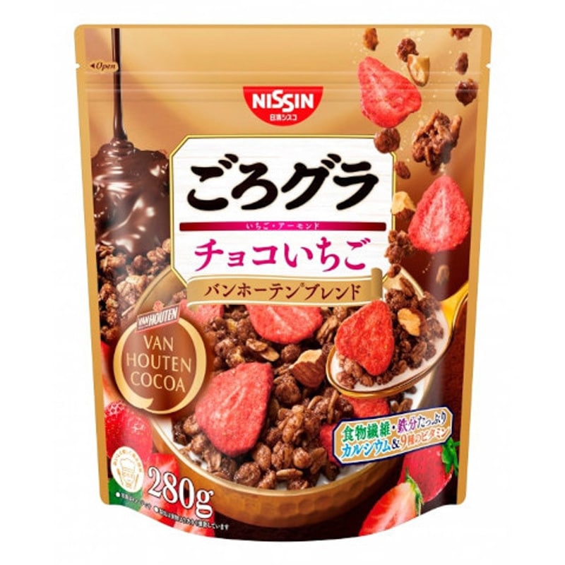 日清シスコ ごろグラ チョコいちご バンホーテンブレンド 280gx12 1セット(280g×12個) 日清シスコ 【通販モノタロウ】