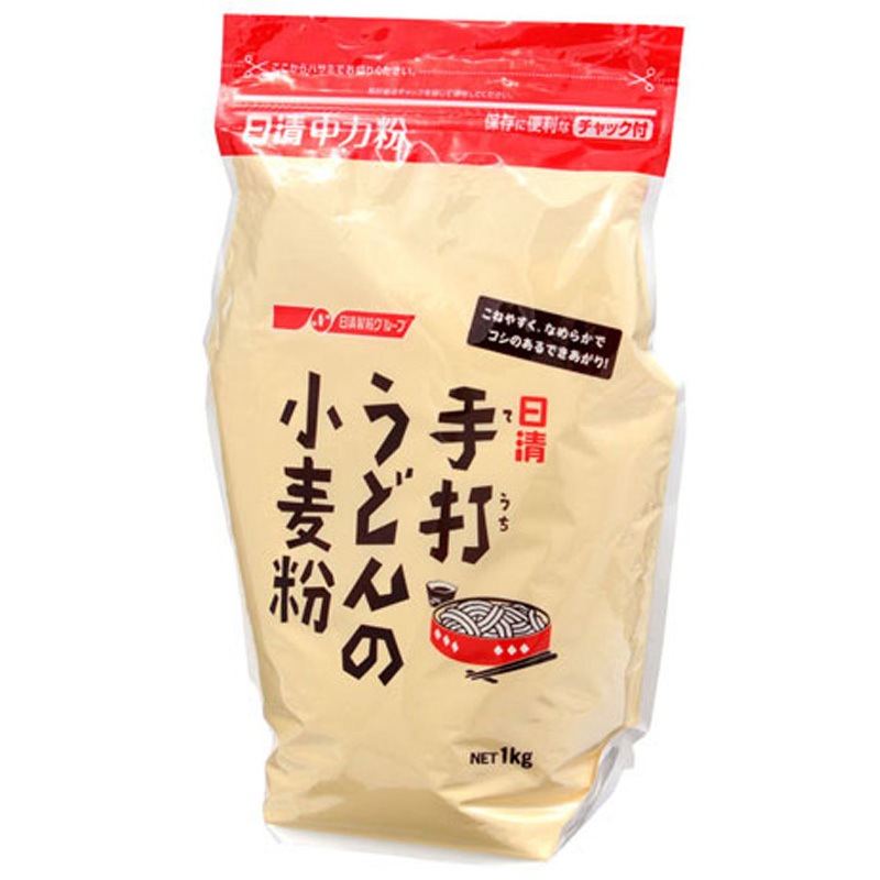 日清フーズ 手打ちうどんの小麦粉 チャック付 1Kgx15 1セット(1000g×15個) 日清製粉ウェルナ 【通販モノタロウ】