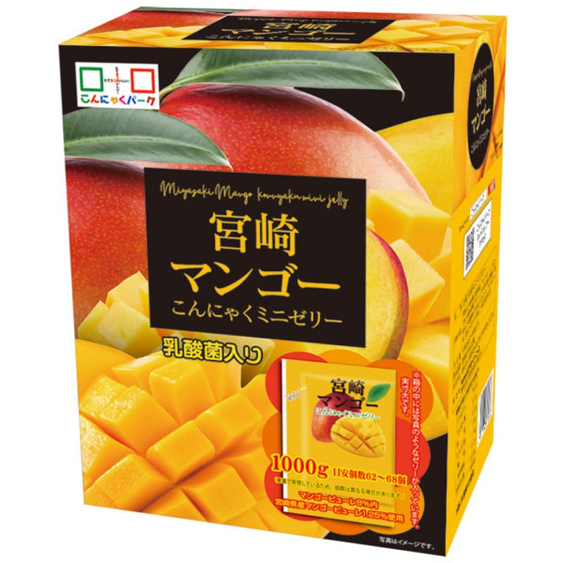 ヨコオデイリーフーズ フルーツBOXゼリー・宮崎マンゴーこんにゃくミニゼリー 1Kgx6 1セット(1000g×6個) ヨコオデイリーフーズ 【通販モノタロウ】