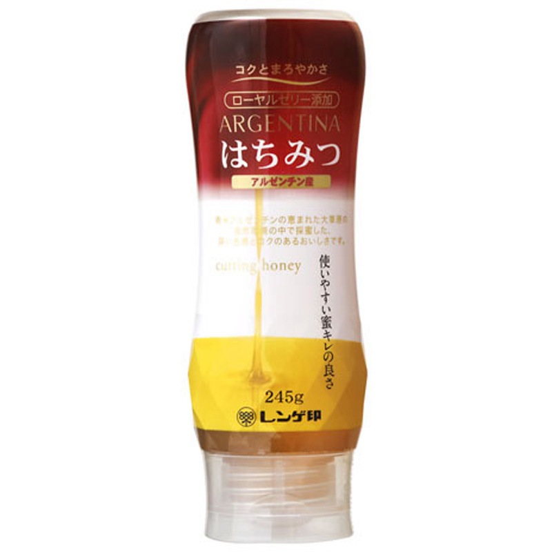 レンゲ印 ローヤルゼリー添加 アルゼンチン蜂蜜 245gx10 1セット(245g×10個) レンゲ印 【通販モノタロウ】