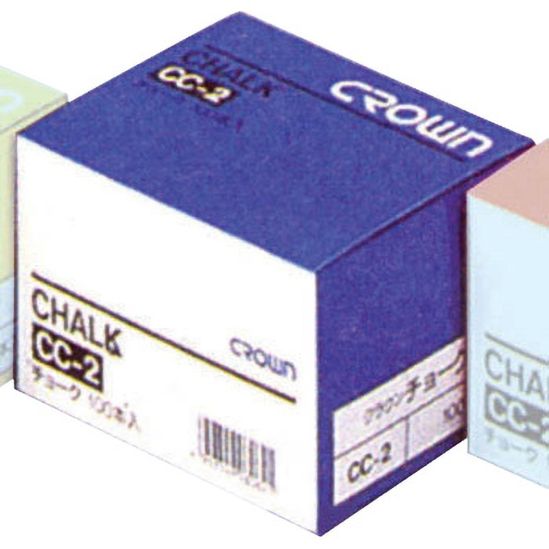 クラウン クラウンチョーク CR-CC2-BL 青 100本 クラウンチョーク 白14本・赤・青・黄各2本　CR-CC12-X - as kitchen（アズキッチン）