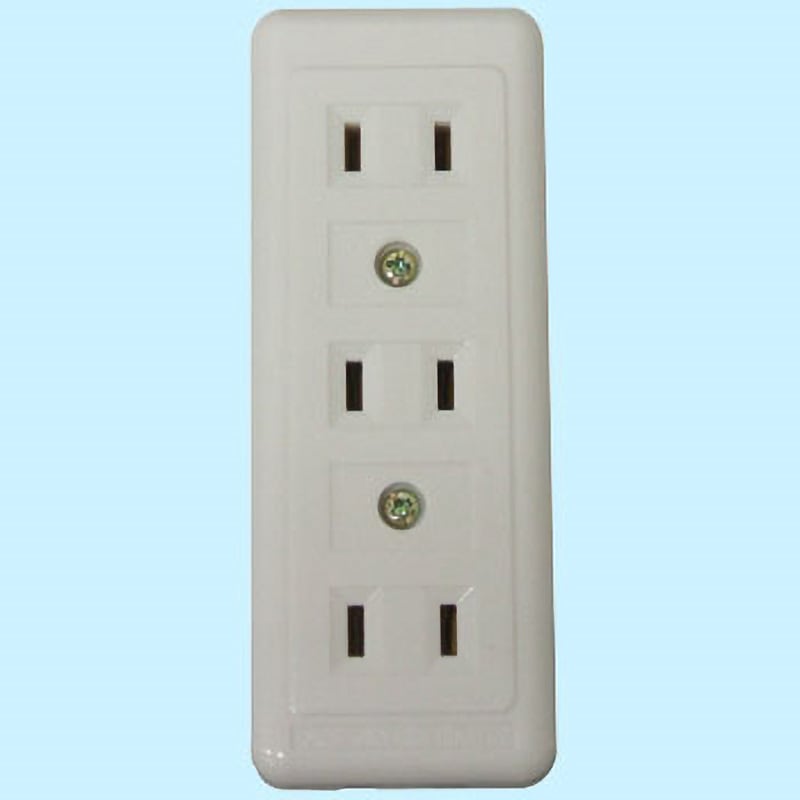 A-43H(W) テーブルタップ 3個口 コンセント 増設 ELPA 4口 ホワイト色