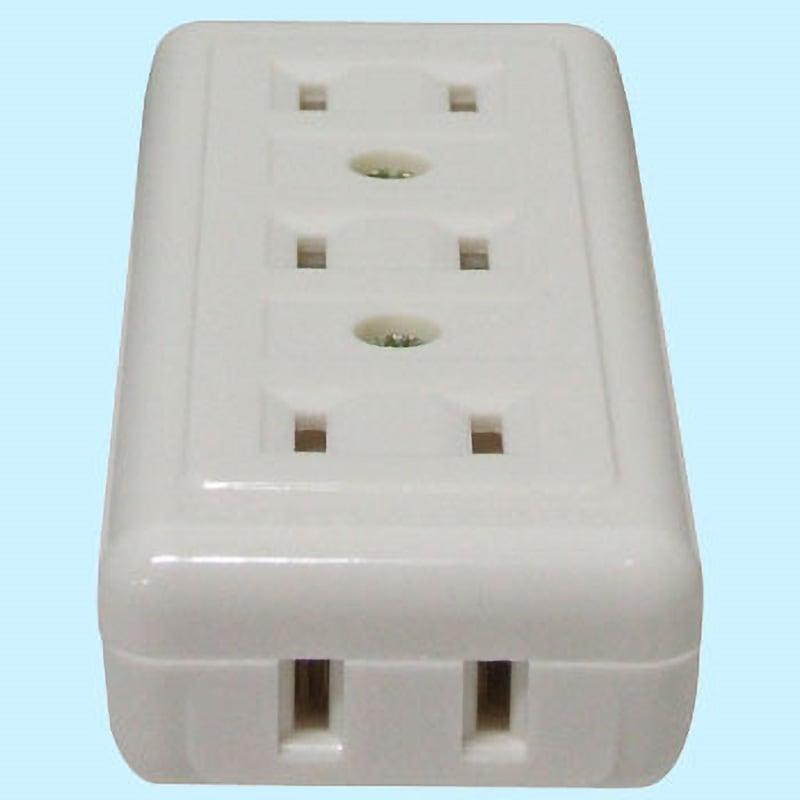 A-43H(W) テーブルタップ 3個口 コンセント 増設 ELPA 4口 ホワイト色