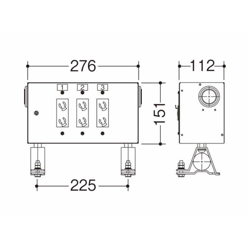 NK39371 コンセントボックス 【受注生産品】 Panasonic(パナソニック) ブラック仕上色