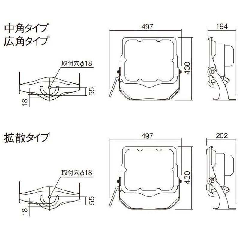 NYS36445LF2 LED投光器 プールビーム 【受注生産品】 1台 Panasonic 