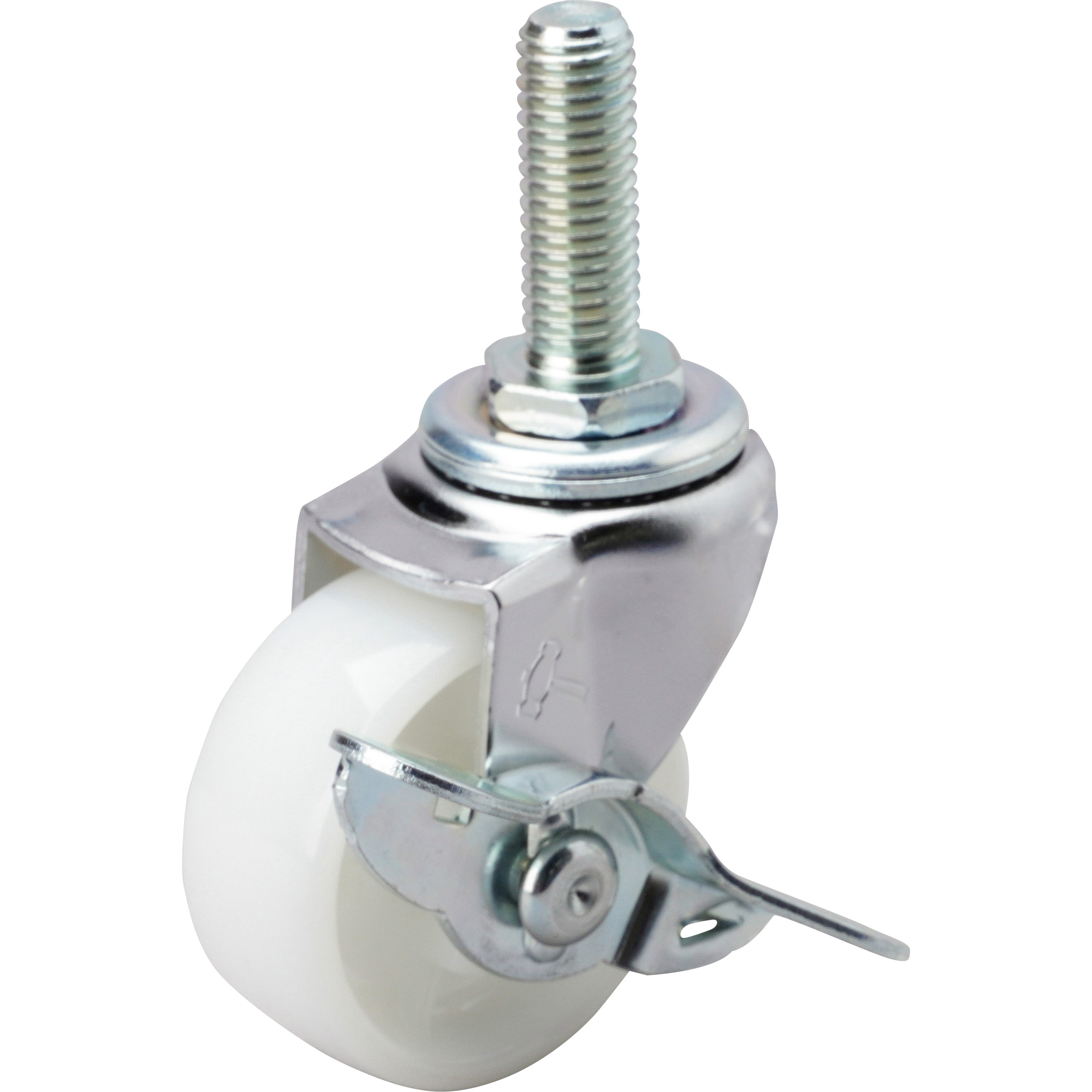 415EA-N50 ネジ込み式 415EA 自在車(ナイロン一体車輪) ストッパー付