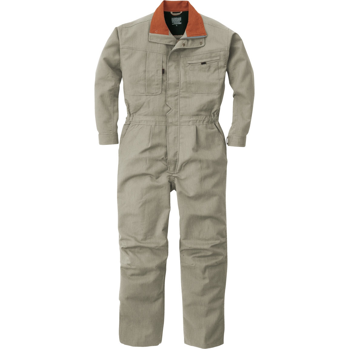 RV-790 RV-790 WARMツナギ ROUND ONI 帯電防止 長袖つなぎ スレートグレー色 着丈56cm袖丈64cm