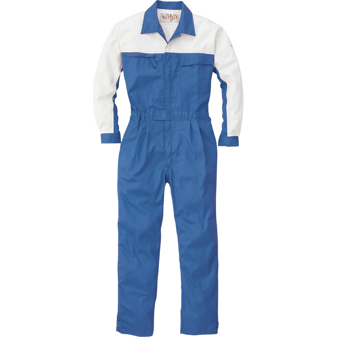 WB-530 WB-530 長袖ツナギ ROUND ONI ブルー色 着丈56cm袖丈64cm