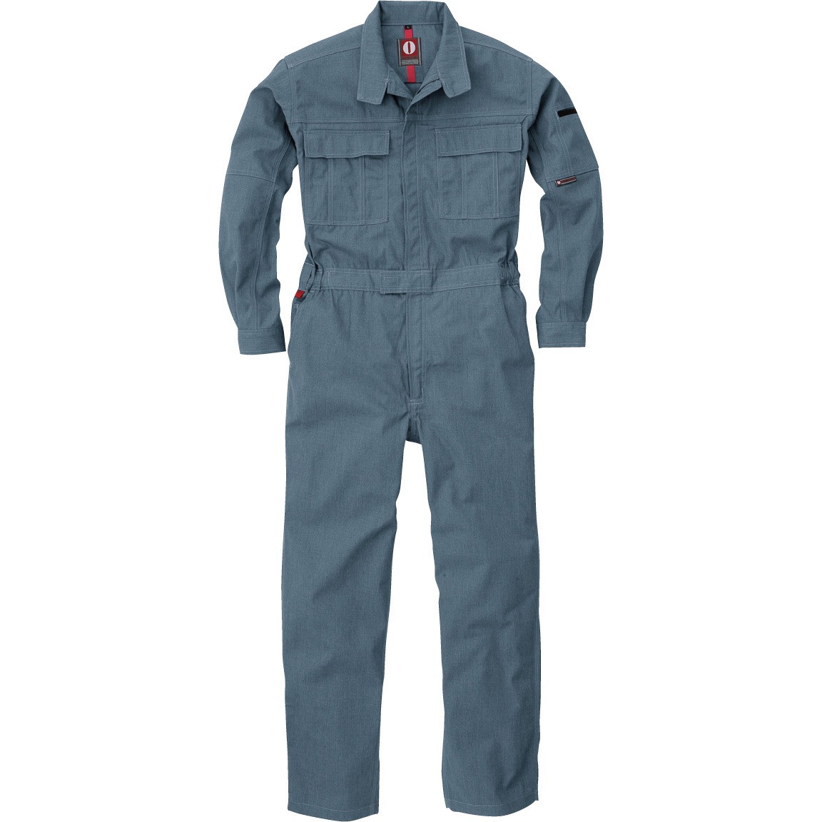 RO-950 RO-950 杢調T/C長袖ツナギ ROUND ONI インディゴ色 着丈52cm袖丈62cm