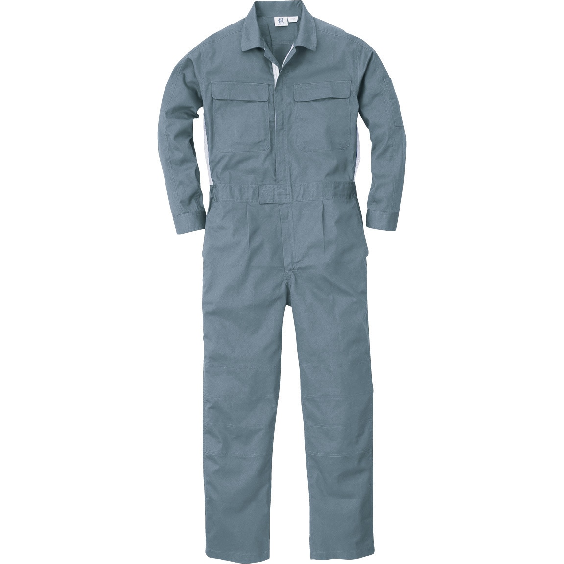 S-05 S-05 COTTON100%長袖ツナギ ROUND ONI スレートブルー色 サイズBL着丈52cm