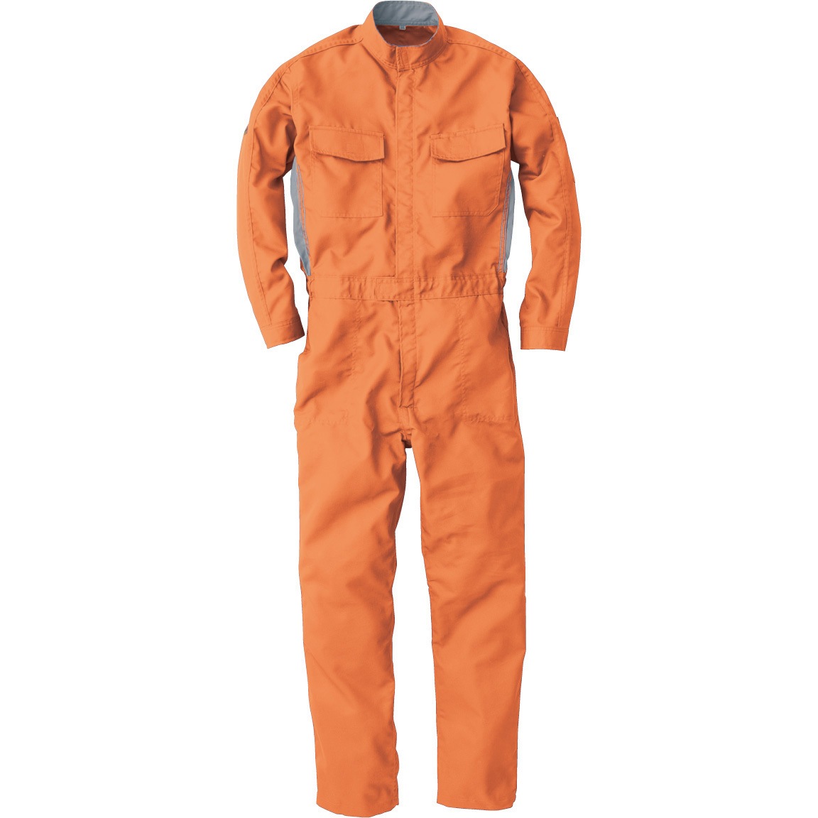 AE-390 AE-390帯電防止長袖ツナギ ROUND ONI オレンジ色 着丈60cm