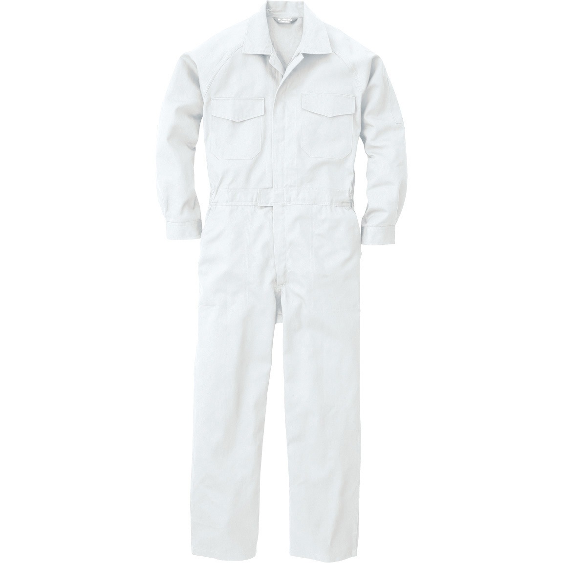 SSG-01 SSG-01 COTTON100%長袖つなぎ ROUND ONI ホワイト色 着丈51cm袖丈89cm