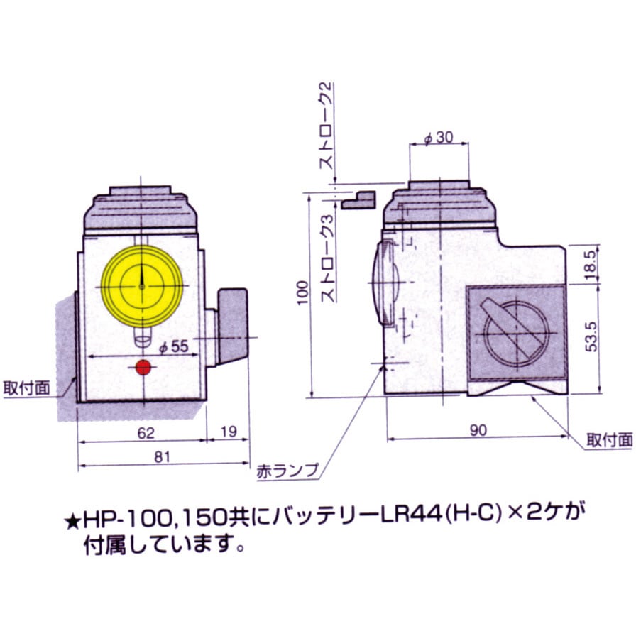 HP-100 ハイトプリセッタ 1個 日研工作所 【通販モノタロウ】