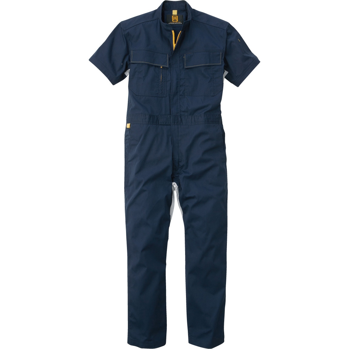 EK-181 EK-181 エコテックス半袖ツナギ ROUND ONI ネイビー色 サイズB3L着丈58cm