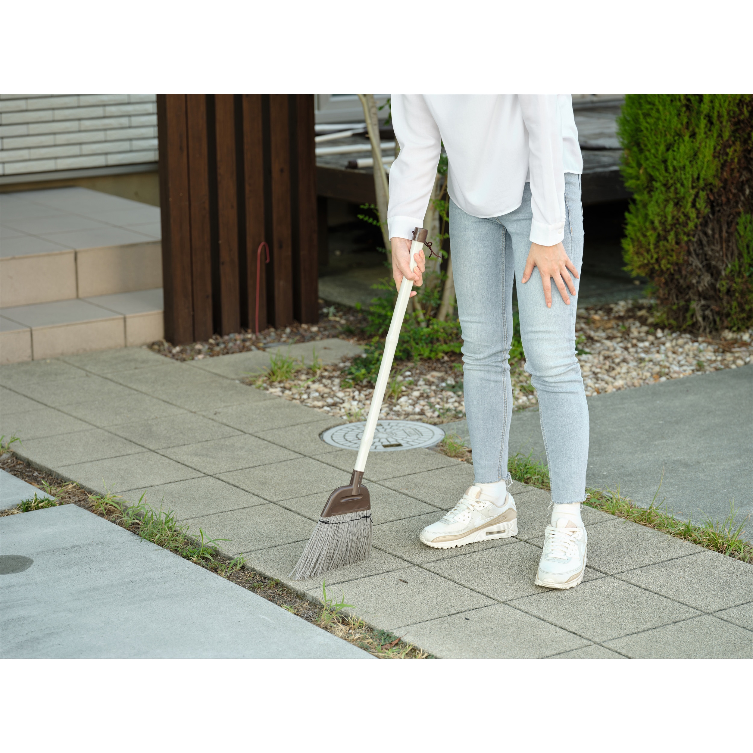 Daily Clean 庭箒(PP)2 CONDOR(山崎産業) 全長810mm - 【通販モノタロウ】