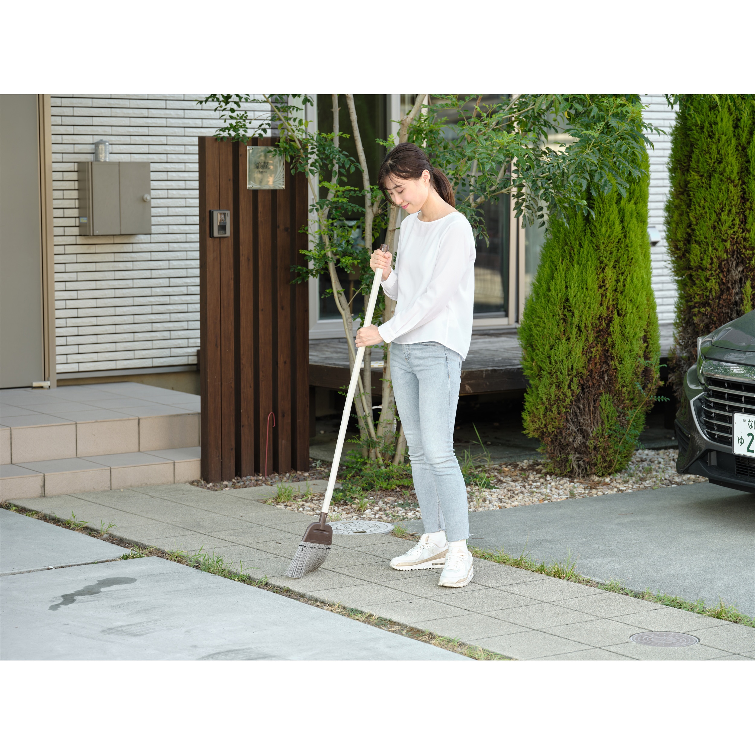 Daily Clean 庭箒(PP)2 CONDOR(山崎産業) 全長1235mm - 【通販モノタロウ】