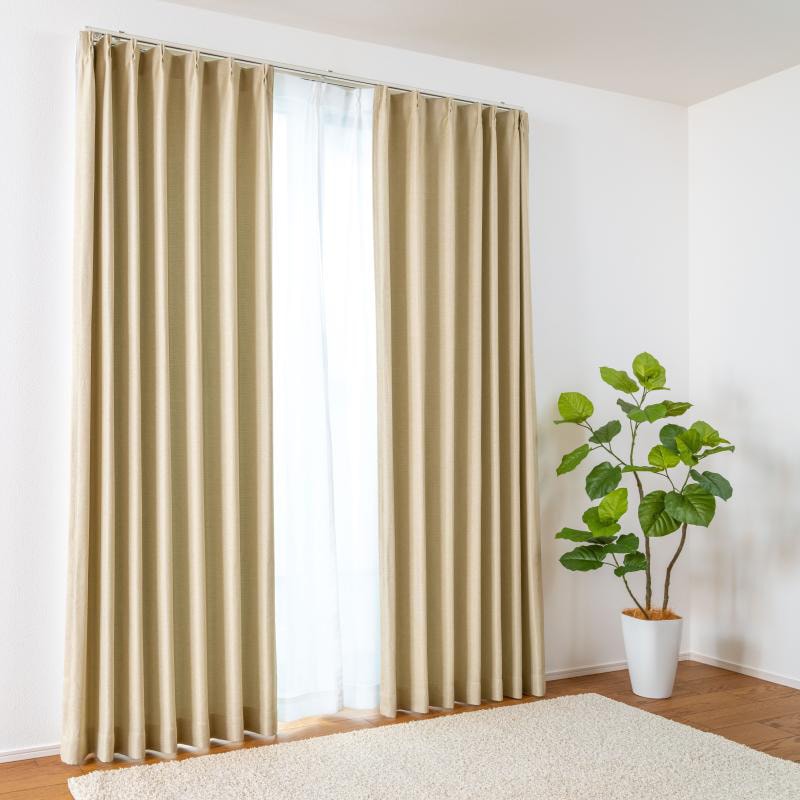 カーテン 4 枚セット アイボリー 形状記憶 遮光1級 洗える KEYUCA カーテン 4 枚セット アイボリー 形状記憶 遮光1級 洗える KEYUCA