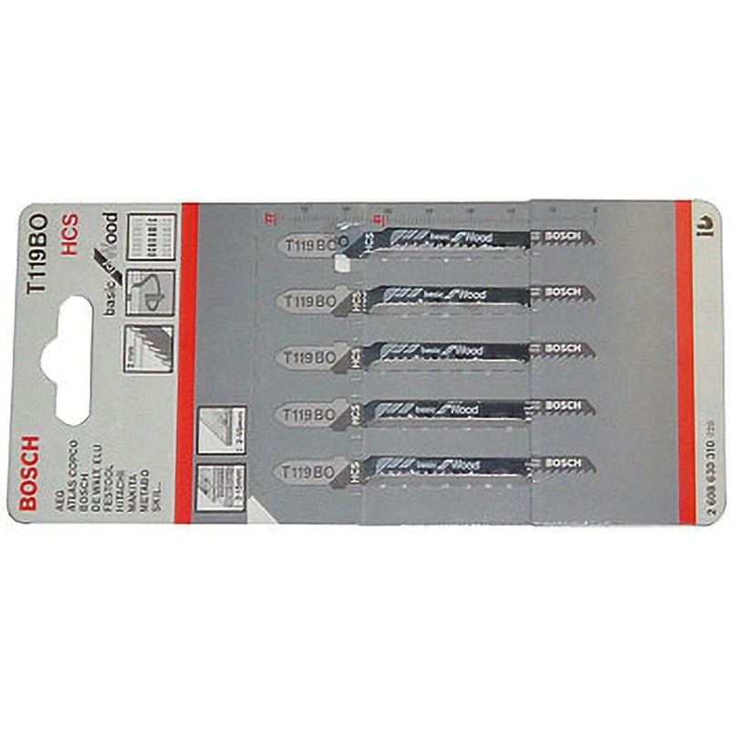 T-119BO ジグソーブレード木工用 BOSCH(ボッシュ) 全長83mm 1箱(5本