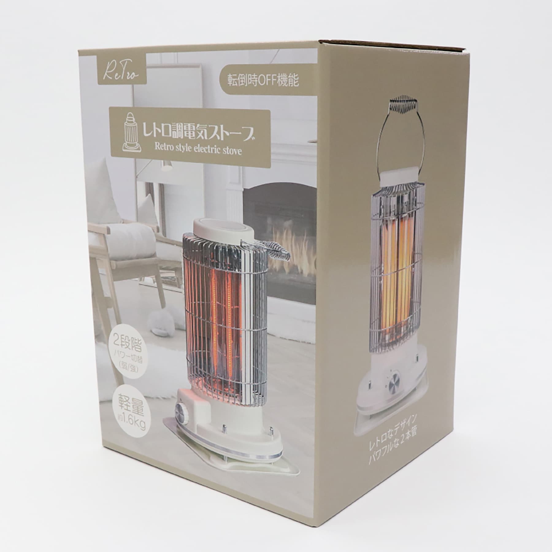 HDL-4249 レトロ調電気ストーブ 1台 ヒロ・コーポレーション 【通販