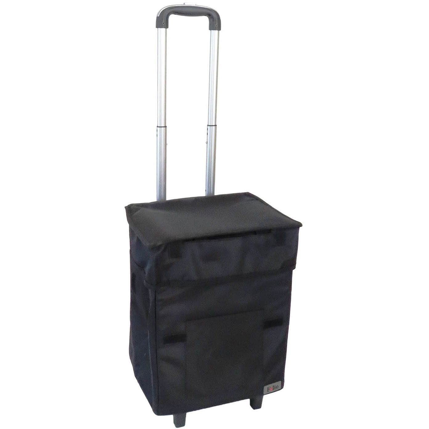 F21776 Felio スマートショッピングバッグ エッグホルダー付 富士商 容量34L ブラック色  1袋 F21776