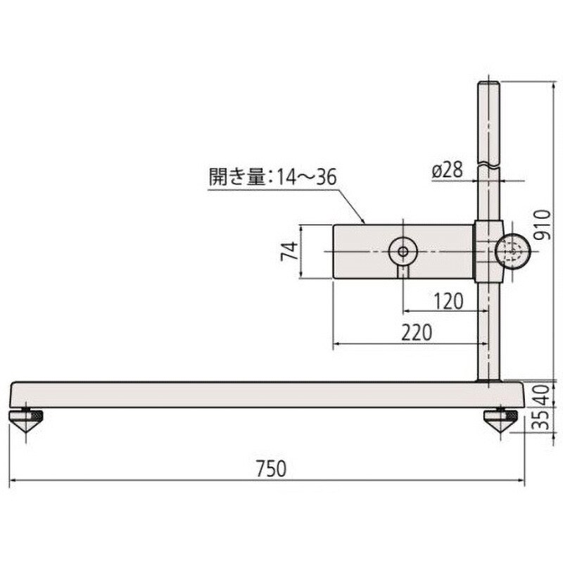 MS-L マイクロメータスタンド Mitutoyo(ミツトヨ) ミツトヨ品番 MS-L マイクロメータスタンド Mitutoyo(ミツトヨ) ミツトヨ品番