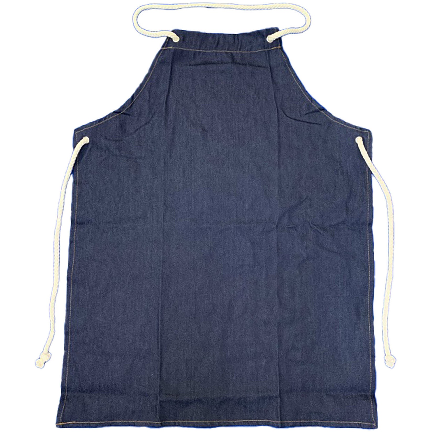 #410 デニムエプロン  フリーサイズ ポケット無し #410 10枚入り 1セット(10枚) 愛祥 【通販モノタロウ】