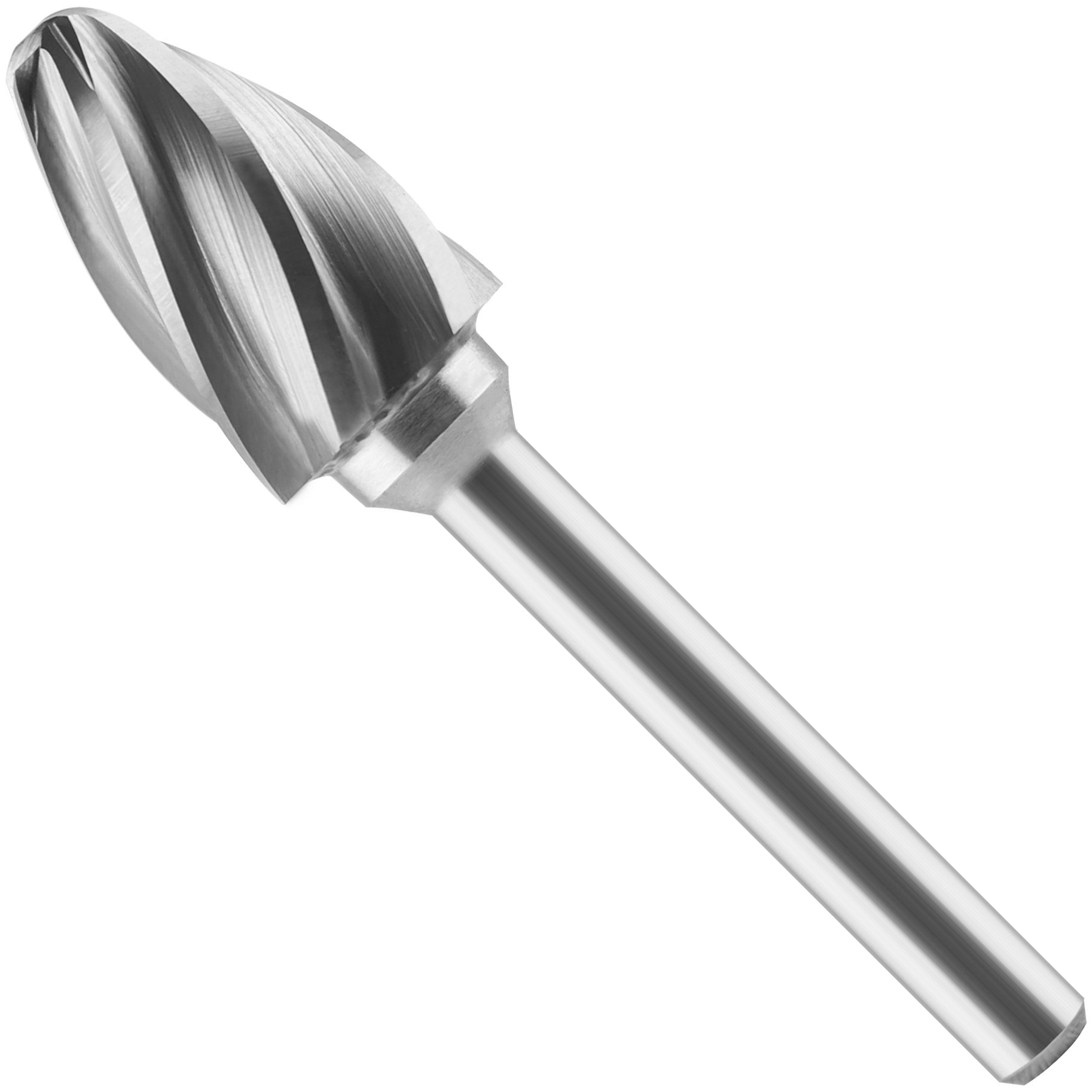 F12A 超硬ロータリーバーF型 ツリーラジアス RYOCO(菱高精機) アルミ・銅合金用 シャンク径6mm刃径12mm