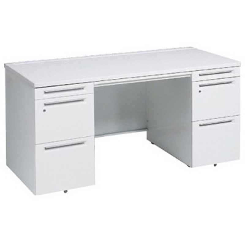 3V0SAF MK28 アドバンス 両袖机 中央引出し付(A3対応) スタンダードタイプ オカムラ(岡村製作所) 幅1600mm奥行700mm高さ720mm  3V0SAF MK28