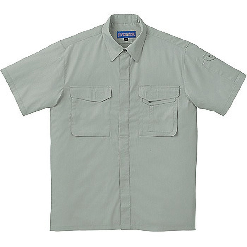 J-567 J-567 ジョイステーション 半袖シャツ(春夏用) コーコス信岡 モスグリーン色 サイズS着丈70cm