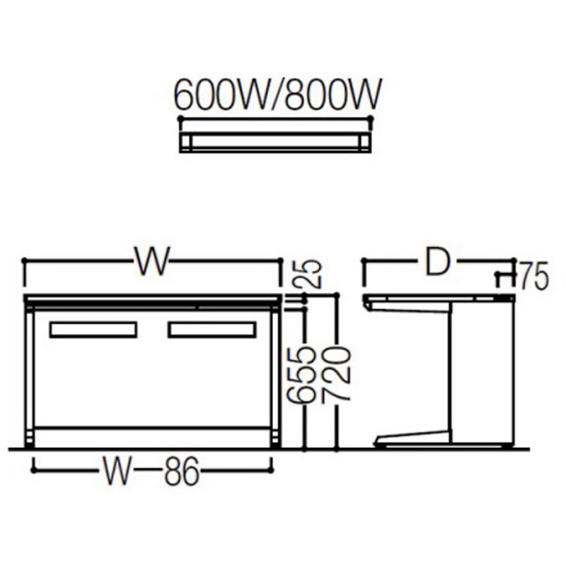 3V2NCM MK28 アドバンス 平机 引出付(A3対応) 標準タイプ L脚 オカムラ