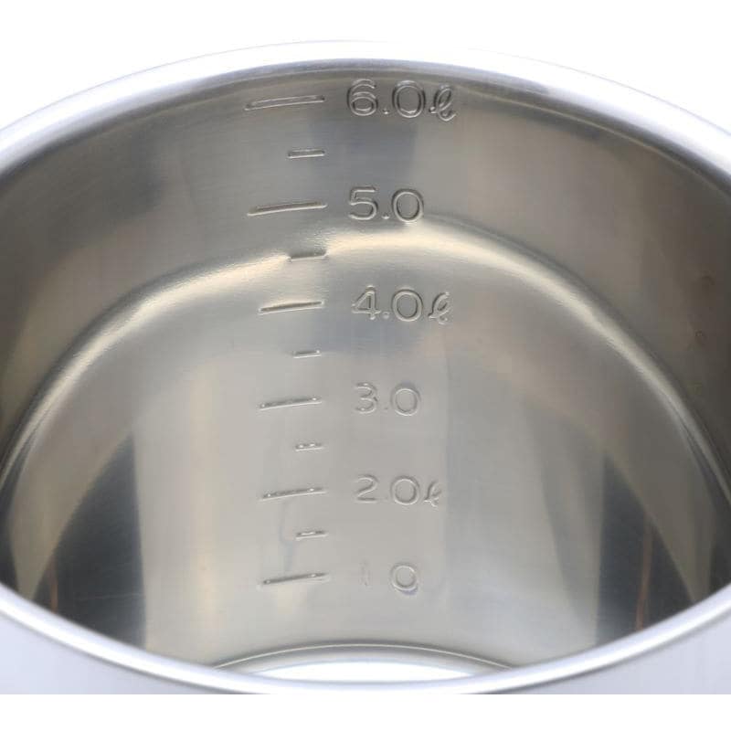 SH-4620 18-8(SUS304) 目盛付深型キッチンポット SUGICO(スギコ) 丸