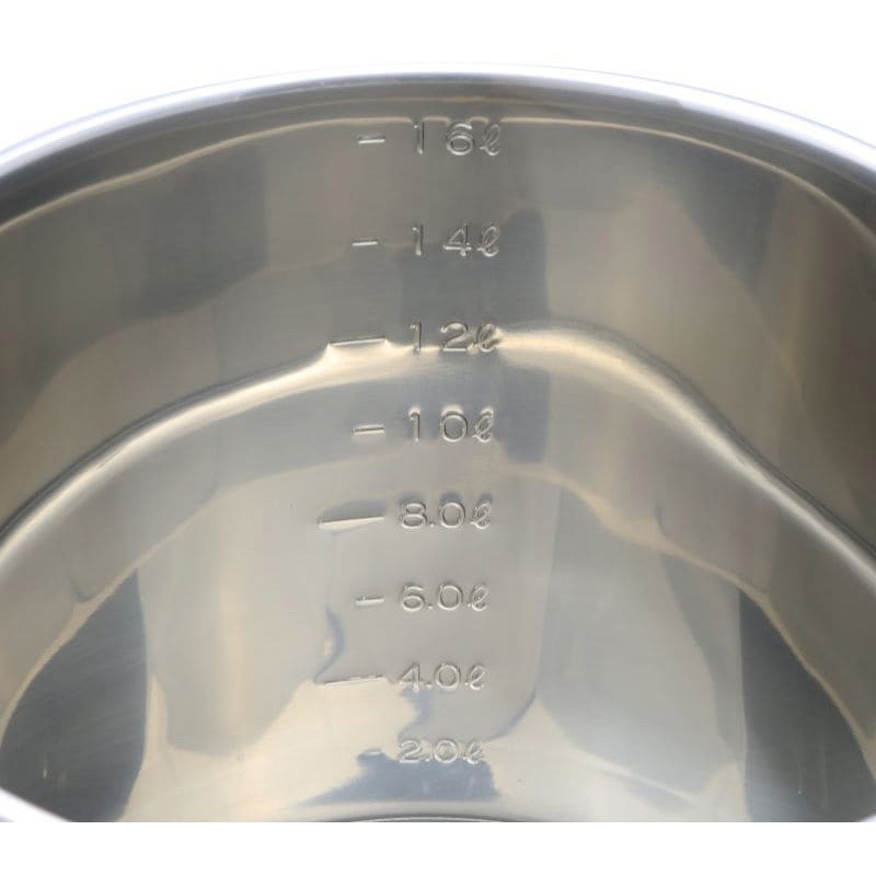 SH-4628 18-8(SUS304) 目盛付深型キッチンポット SUGICO(スギコ) 丸