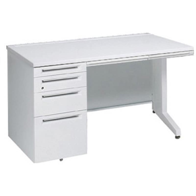 3V1XLK MK28 アドバンス 左片袖4段 中央引出し付(A3対応) コンセント