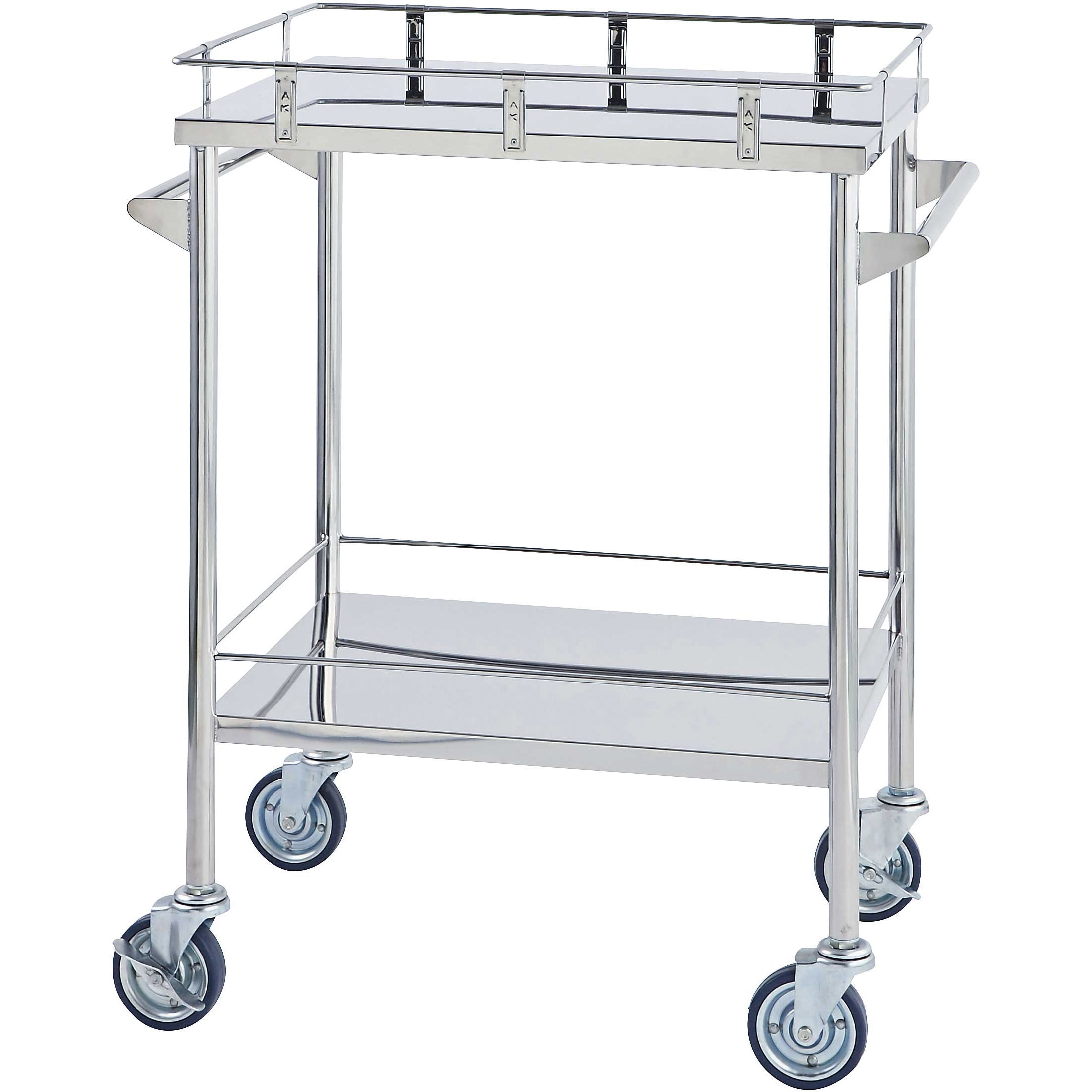 SUSBH7 ステンレスワゴン 山金工業 2段 ゴム 間口600mm奥行450mm全高860mm  SUSBH7