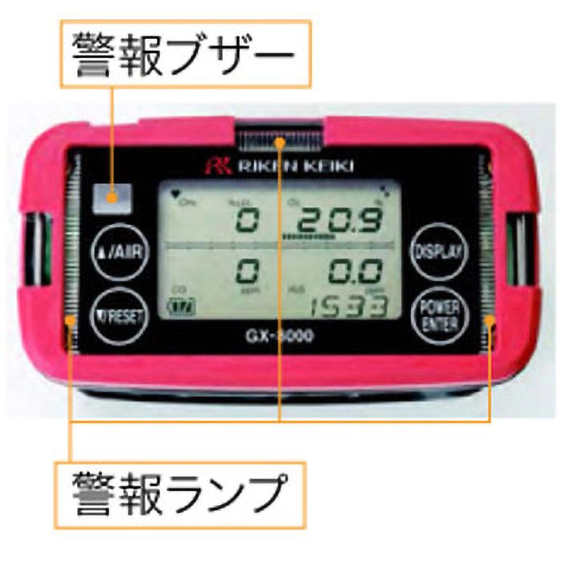 GX-8000B 【レンタル】ポータブルガスモニター(校正書付) 1台 理研計器 